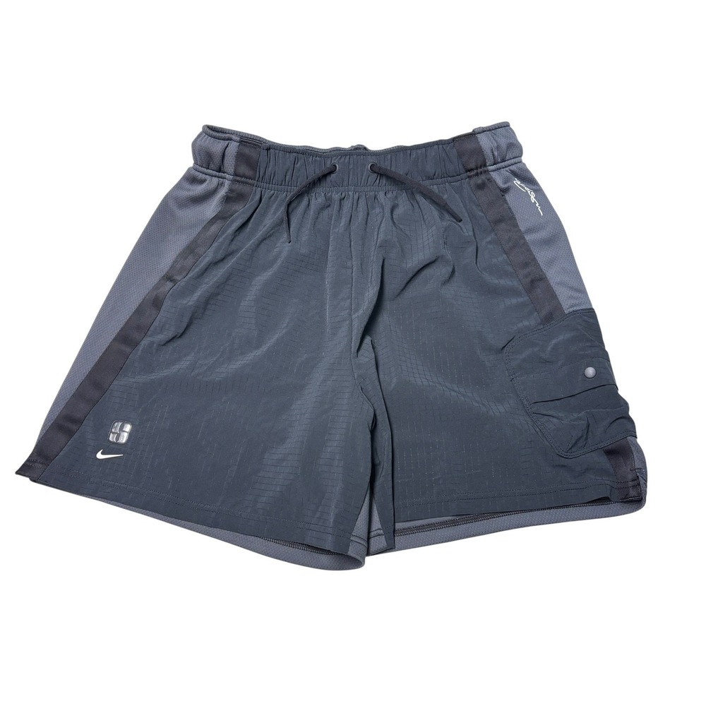 Nike Dri-FIT Reversible Basketball Shorts Mens Medium 30X6 Gray Grid Mesh